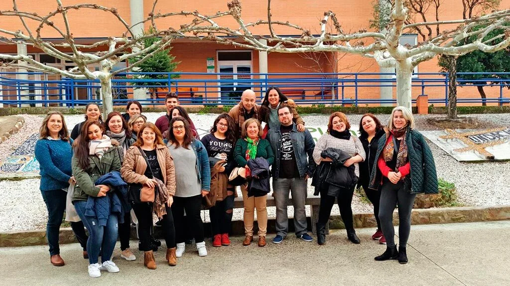 Visita de las alumnas del Programa SOLRECOR IV, de Solana de Los Barros