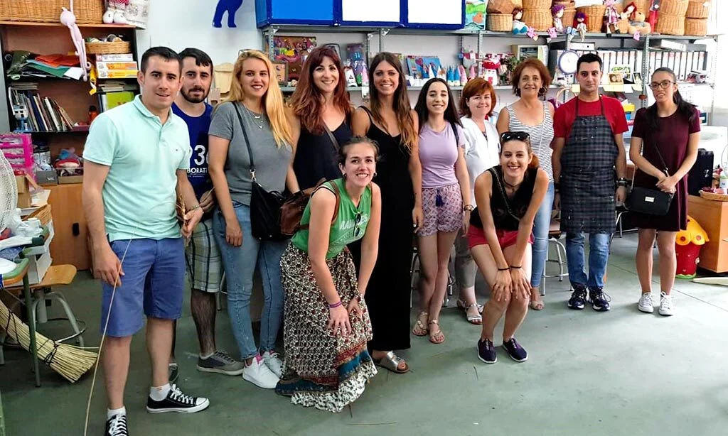 Visita del Curso de Promoción e Intervención Socioeducativa con Personas con Discapacidad, de Navalmoral de la Mata