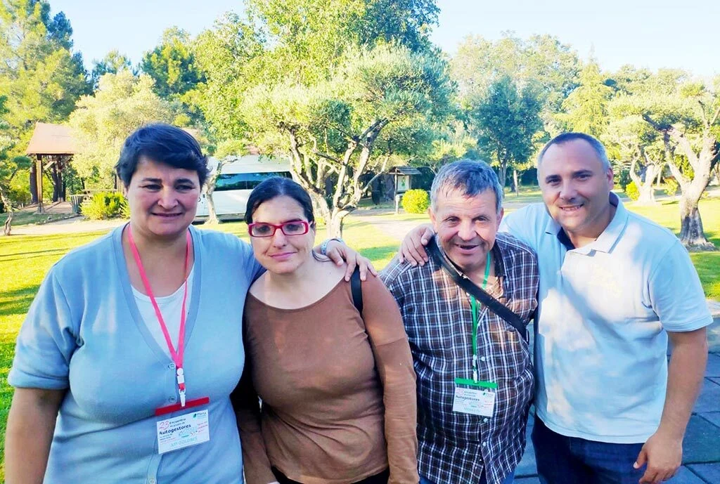 Foto de Grupo de los Autogestores de Placeat que han participado en el XXIII Encuentro de Autogestores de Extremadura